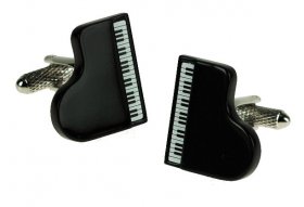 Cufflinks - Piano Black